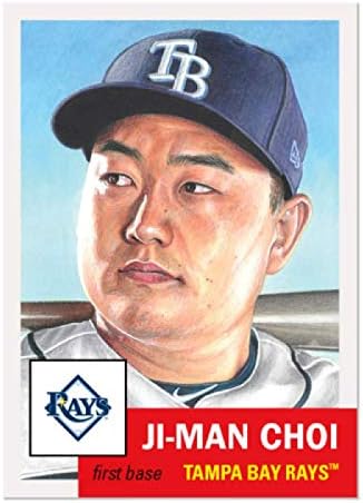 2019. Topps MLB Living Set 186 JI-Man Choi Tampa Bay Rays Službena bejzbol kartica rasprodana je ograničena tiska
