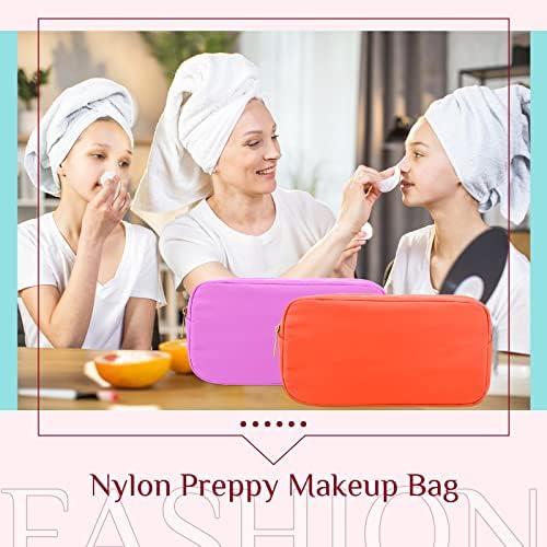 Remery 6 PCS najlon kozmetička vreća putovanja šminke torbica toaletna torba s patentnim zatvaračem preppy makeup torba vodootporna
