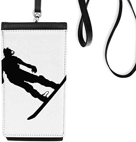 Sportska skijaška ploča Skijar za skijanje telefona Telefonska torbica za visenje mobilne vrećice Crni džep