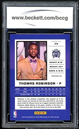 Thomas Robinson Rookie Card 2012 Nacionalna konvencija Panini 39 BGS BCCG 10