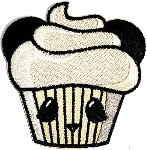 Salvete Plus 3kom. deserti flaster za kolače slatki mali cupcakes crtani flaster s glačalom vezena aplikacija šivani flaster za odjeću