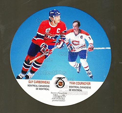 Guy Carbonneau, Hockey Card Yvan Cournoyer 1991-92 Kraft 79 Guy Carbonneau, Yvan Cournoyer