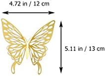 Hemoton 3D Naljepnice za zid u obliku leptira, 72ШТ Zlatne naljepnice za zid u obliku leptir je Ukras Naljepnice Zlatni Leptir je ukras