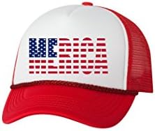 Smiješni kamionski šešir Amerika Merica bejzbol kapica retro vintage patriotska američka zastava Amerika