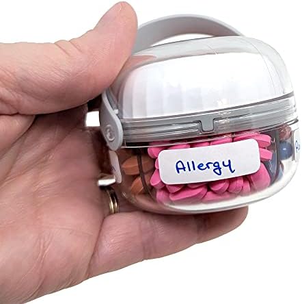 Mini dozator tableta za putovanja, pouzdan spremnik za organizatore vitamina s poklopcem na vijak, slatka prijenosna bočica s lijekovima