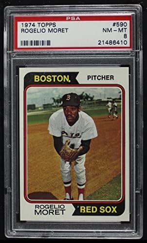 1974. Topps 590 Rogelio Moret Boston Red Sox PSA PSA 8.00 Red Sox