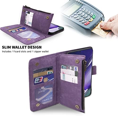 Kompatibilan s torbicom-novčanikom Samsung Galaxy Note 20 Ultra Glaxay Note20 Plus 5G i винтажным kožna flip-držač za kartice premium