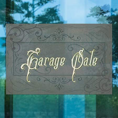 CGSignLab | Prodaja garaže -Victorian Frame Stiskanje prozora | 36 x24