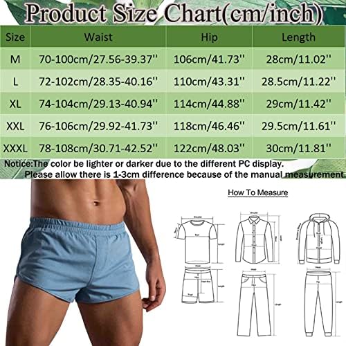 Boksačke kratke hlače za muškarce pakiraju muške ljetne boje pamučne hlače elastične trake labave brze suhe muške bokserice