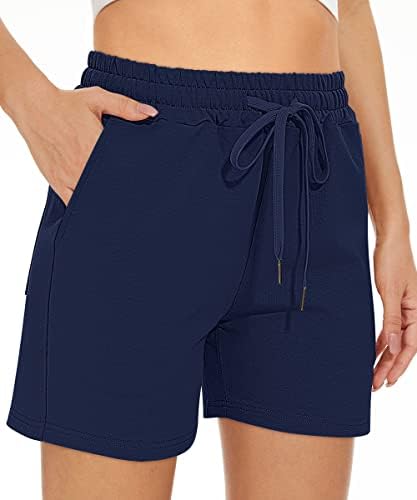Tarse ženske znojne kratke hlače ljetne povremene udobne atletske kratke hlače s elastičnim pamučnim hlačama s džepovima