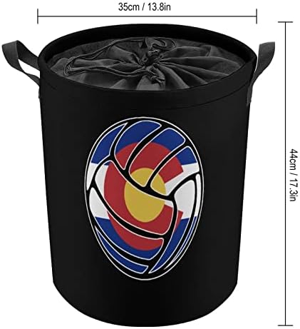 Odbojka Zastava Colorado velika košara za rublje Na vezanje vodootporna košara za rublje sklopiva košara za pohranu Organizator igračaka