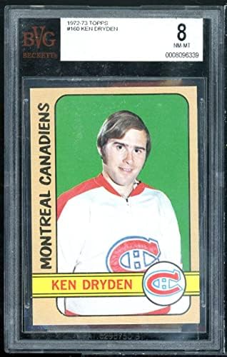 Ken Dryden Card 1972-73 Topps 160 BGS 8