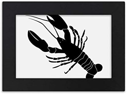 Hladni majstor DIY laboratorij Black Shrimp Marine Life Ilustracija radna računala fotografija crna slika Art slikanje 7x9 inč