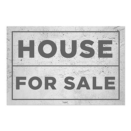 CGSIGNLAB | Kuća na prodaju -Basic Grey prilijepljenje prozora | 36 x24