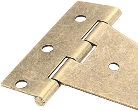 Male šarke za drvene kutije, 2pcs metalni t oblik brončane ravne šarke teške zglobove za drvene kutije za ormarići pribor za vrata