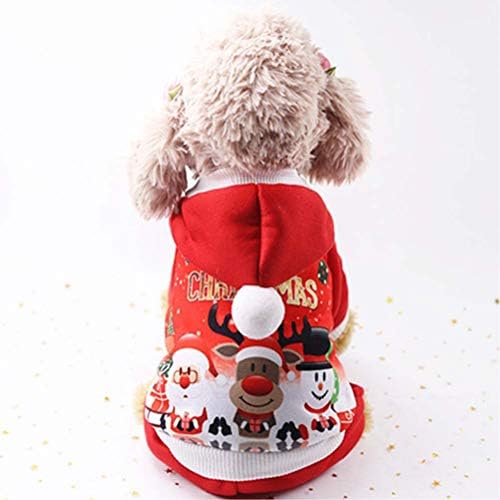 Ljubimac božićna odjeća božićna psa mačja odjeća za kućna ljubimca zimska odjeća l fleece hoodie