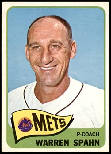 1965. Topps 205 Warren Spahn New York Mets VG/Ex Mets