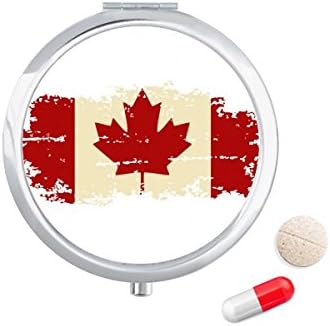 Kanadska zastava i javorov list kutija za tablete džepna kutija za pohranu lijekova spremnik za doziranje