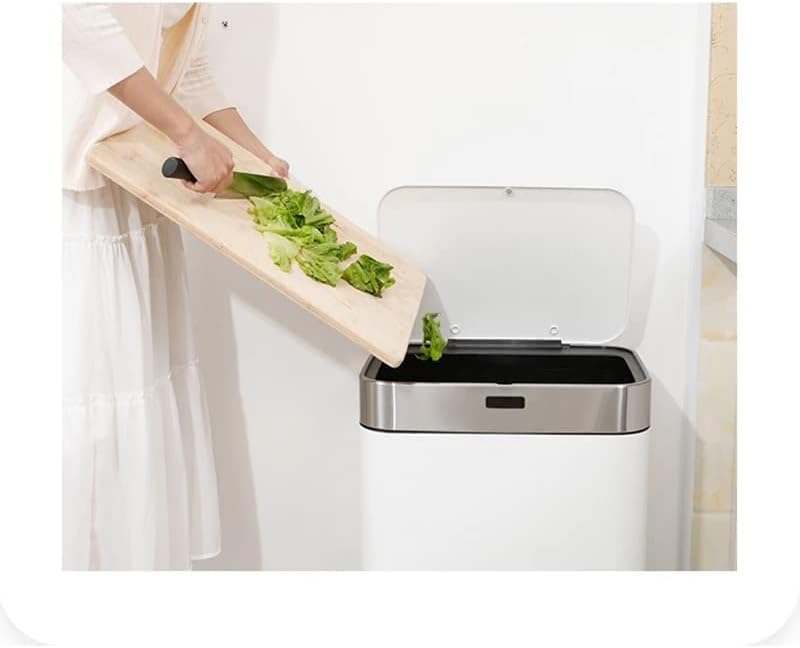 Kutija za smeće od nehrđajućeg čelika automatski kuhinjski ormar za odlaganje sredstava za čišćenje u kućanstvu kanta za smeće sa senzorom