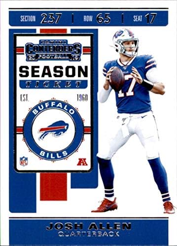 2019. panini natjecatelji 3 Josh Allen Buffalo Bills Football Card