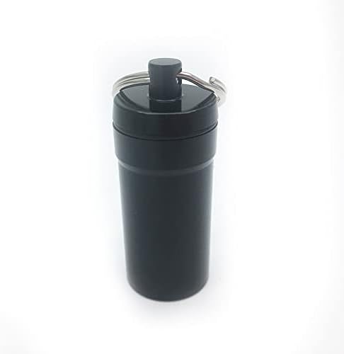 5pcs lijek kutija za ključni lanac Metalna aluminijska boca Spremnik vodootporan i zapečaćen pogodan za nošenje pilula