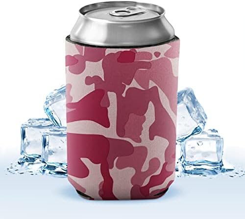 1000 pakiranja Camo Pink Blank Can Cooler Gledave, prilagodljive skupne sublimacije mogu hladnjake, izuzetno debljine rukav za urušavanje