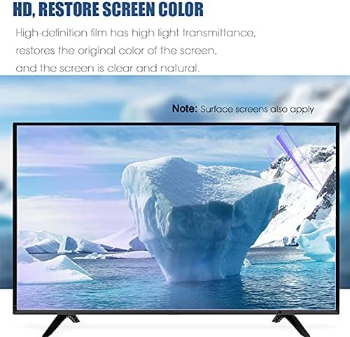 WSHA Anti-Glare Anti Blue Light Film Ultra-Clearive Relieve Eye Faigue TV zaštitnik za 32-49inch LCD, LED, OLED & QLED 4K HDTV ekran,