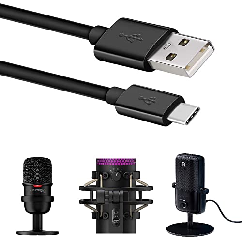 Dugi USB C tipa C 10ft kabel za Hyperx Solocast, Quadcast S i Elgato Wave 3