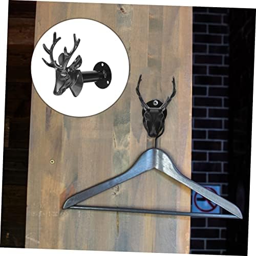 Aboofan jelena glava ravna šipka kuka šešir zidne kuke za ključeve za privjes za retro dekor kuke za ručnike elk kuka rog kuka Kuka