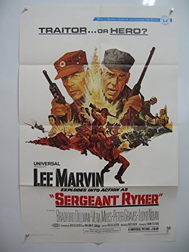 Narednik Ryker-Lee Marvin-27x41-Orig poster ex