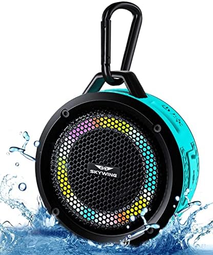 Skywing Soundae S6 IPX7 Vodootporni zvučnik za tuširanje 5W Bass+ Bluetooth zvučnik s usisnom čapcom kuka Lanyard RGB Light, Premium