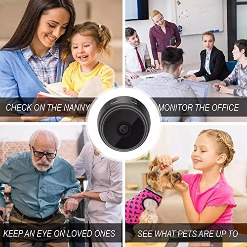 Cagogo Security WiFi kamera - Mini puna kućna sigurnost Micro Cam Video Audio Recorder Camcorder Night Vision Micro Cam za kućni zatvoreni