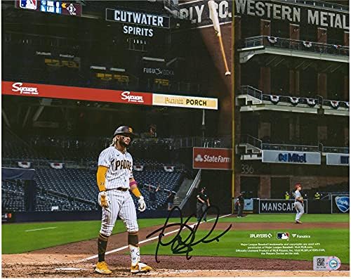 Fernando Tatis Jr. San Diego Padres Autographed 8 x 10 Flip Fotografija šišmiša - Autografirane MLB fotografije