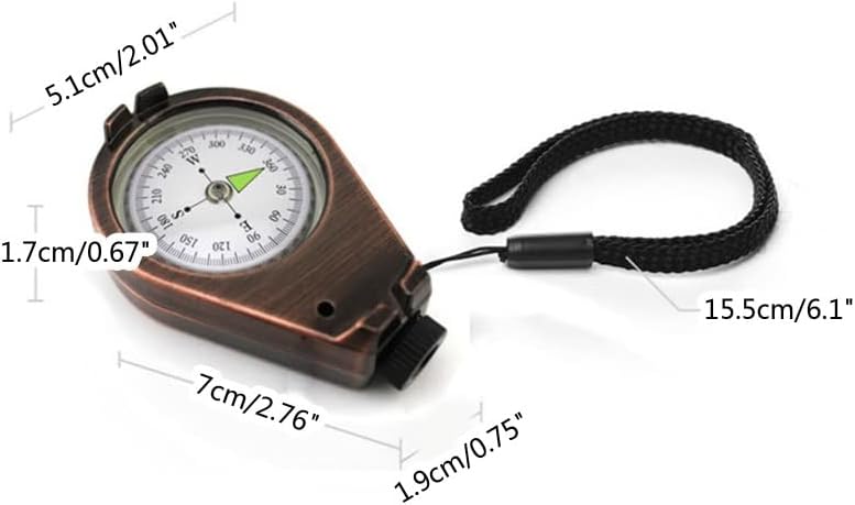N/A vanjski multifunkcionalni metalni kompas prijenosni precizni preživljavanje mjerenja kompasa
