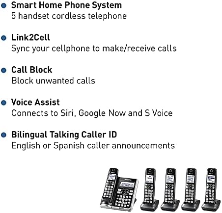 Panasonic Link2Cell Bluetooth bežični telefonski sustav s glasovnim asistentom i link2cell bluetooth bežični telefonski sustav s glasovnim