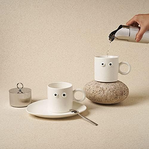 Yuanflq šalica čaja za kavu i tanjur set porculan moderni čajnik šalica za doručak prikladan za koktel miješana pića sok pića daj majci