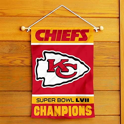 Kansas City Chiefs Super Bowl Champions 2023 2022 LVII dvostrani vrtni natpis