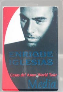 Enrique Iglesias 1997-98 Tour Lamined Backstage Pass