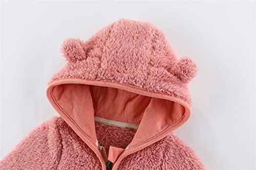 Momfei Jednostavna odjeća novorođenčet za bebe djevojčice Dječaci jakna Medvjeda uši s kapuljačama Ouma odjeća Baby Boy Fleece obložena