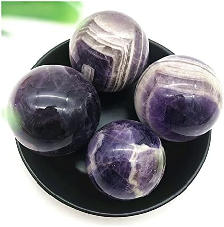 Suweile JJST 1PC Prirodni san Ametist Purple Quartz Kristalna sfera kuglica zacjeljivanje Utvrđivanje prirodnog kamenja i minerala