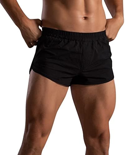 Muške bokserice muške ljetne jednobojne elastične hlače široke brze suhe Ležerne sportske hlače za velike i visoke muškarce