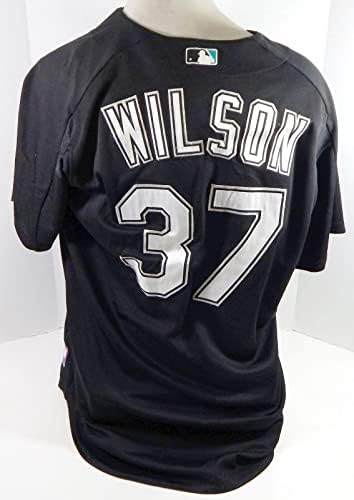 2003-06 Florida Marlins Wilson 37 Igra Upotrijebljena Black Jersey BP ST XL 366 - Igra korištena MLB dresova