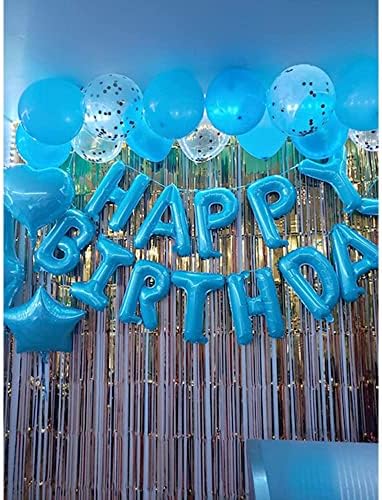 Slatki ukrasi za 22. rođendan zabave, plavi broj 22 baloni, 22. folija Mylar Balloons lateks balonski ukras, sjajan pokloni za 22.