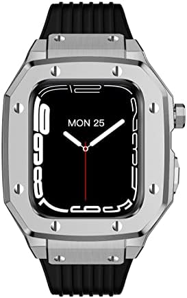 Kanuz za Apple Watch Band Series 8 Aluy Watch Case 44 mm 45 mm 42 mm modifikacija metalnih okvira Modifikacija mod kompleta za iWatch