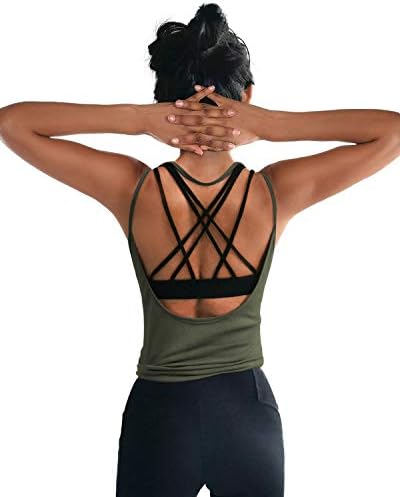 Oyanus Womens Ljetni trening vrhovi seksi košulje joge bez leđa Otvori Activewear trčanje Sportske teretane Brzi suhi vrhovi tenkova