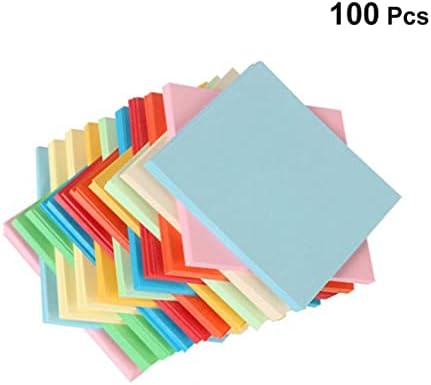Excert dvostrani origami papir origami papir dvostrani kvadratni list s obojenim bojama lagano preklopni origami papiri za zanate 100