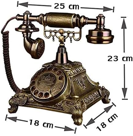 Mxiaoxia rotirati vintage fiksni telefon revolve biranje antikni telefoni fiksni telefon za uredski hotel napravljen od stila smole