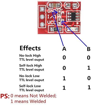 Gump's Grocery 10pcs TTP223 Kapacitivni tipki za sklopku s dodirom za samo-zaključavanje za Arduino