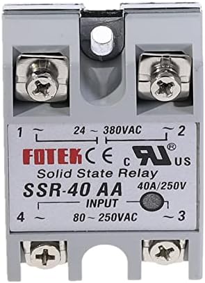 Hifasi 1PCS SSR-40AA 40A modul releja čvrstog stanja 80-250V AC Ulaz 24-380Vac