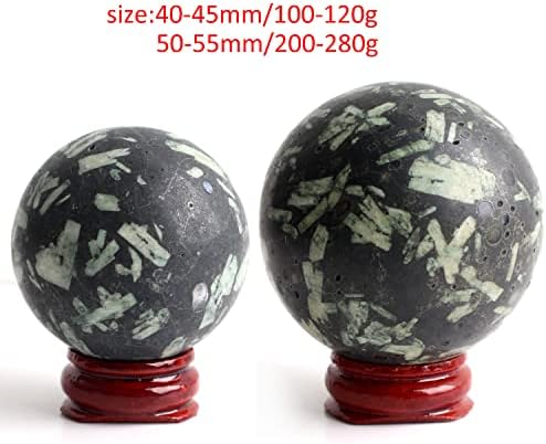 Suweile JJST 1PC 40-60 mm Natural Medical Stone Crystal Ball Sfereball Stalk Polirani ukras globusa Zacjeljivanje urezanja doma Zbirko